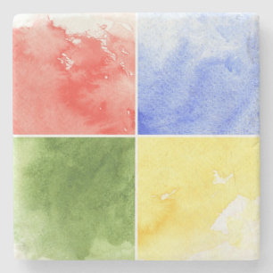 Dessous-de-verre En Pierre arrière - plan coloré d'aquarelle pour votre