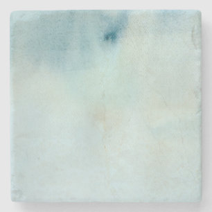 Dessous-de-verre En Pierre arrière - plan d'aquarelle dans bleu et jaune en