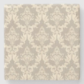 Dessous-de-verre En Pierre Arrière - plan de damassé (Devant)