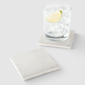 Dessous-de-verre En Pierre Arrière - plan de papier de motif rayé (Côté)