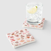 Dessous-de-verre En Pierre Arrière - plan doux (Côté)