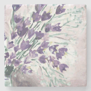 Dessous-de-verre En Pierre Arrière - plan grunge d'aquarelle avec des cloche