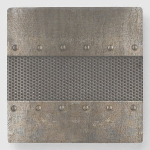 Dessous-de-verre En Pierre Arrière - plan grunge en métal