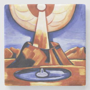 Dessous-de-verre En Pierre Art abstrait vintage de Marsden Hartley Yliaster