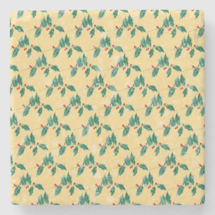 Dessous-de-verre En Pierre Art de Noël Vintage