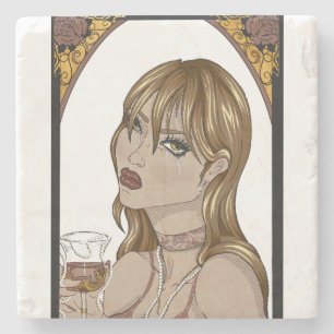 Dessous-de-verre En Pierre Art Nouveau
