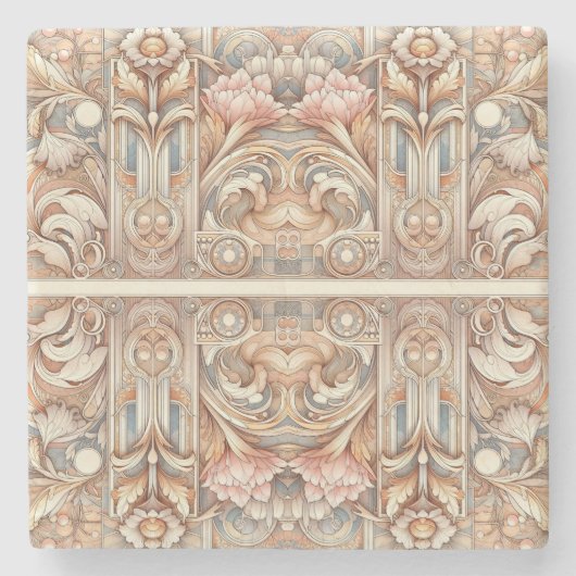 Dessous-de-verre En Pierre Art Nouveau partout Motif (Devant)