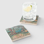 Dessous-de-verre En Pierre Art Océan (Côté)