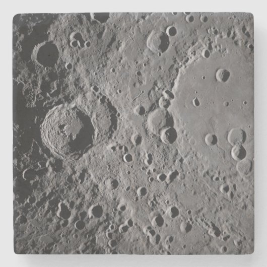 Dessous-de-verre En Pierre Artemis II Lunar Craters (Devant)