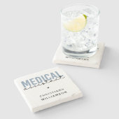 Dessous-de-verre En Pierre Assistant Médicale personnalisé MA | Assistant cli (Côté)