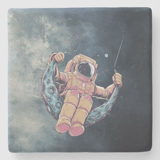 Dessous-de-verre En Pierre Astronaute (Devant)