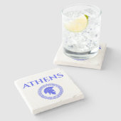 Dessous-de-verre En Pierre Athènes Spartan (Côté)