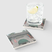 Dessous-de-verre En Pierre Atlanta de Burkhart, (Côté)