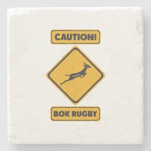 Dessous-de-verre En Pierre Attention - SpringBoks traversant (Devant)