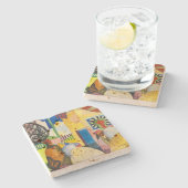 Dessous-de-verre En Pierre Au Bazar | Auguste Macke | (Côté)