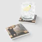 Dessous-de-verre En Pierre Au Revoir (Côté)