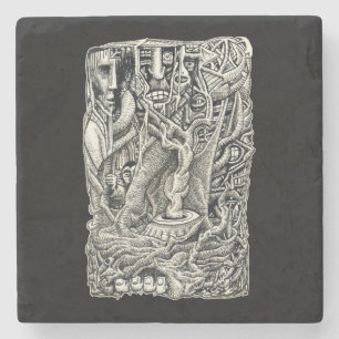 Dessous-de-verre En Pierre Au sous-sol