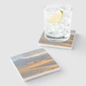 Dessous-de-verre En Pierre Aube de désert (Côté)