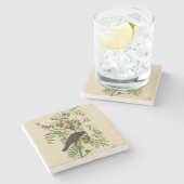 Dessous-de-verre En Pierre Audubon American Crow Black Bird (Côté)