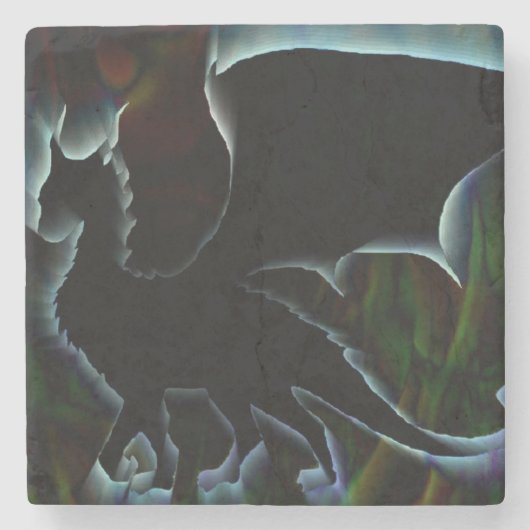 Dessous-de-verre En Pierre Aura de dragon (Devant)