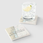 Dessous-de-verre En Pierre ⚓ Authentic NOAA carte nautique New Jersey (Côté)