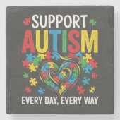 Dessous-de-verre En Pierre Autism awareness (Devant)