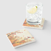 DESSOUS-DE-VERRE EN PIERRE AUTOMNE N° 1 (Côté)