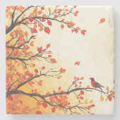 DESSOUS-DE-VERRE EN PIERRE AUTOMNE N° 1 (Devant)