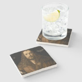 Dessous-de-verre En Pierre Autoportrait à l'âge de vingt-huit, 1500 (Côté)