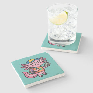 Dessous-de-verre En Pierre Axolotl nerd sarcastique je pose des questions sur