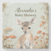Dessous-de-verre En Pierre Baby shower Boho Woodland (Devant)
