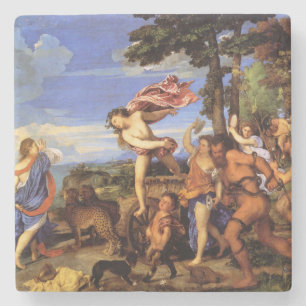 Dessous-de-verre En Pierre Bacchus et Ariadne par Titian