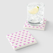 Dessous-de-verre En Pierre Baise rose (Côté)