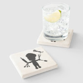 Dessous-de-verre En Pierre Baker Juggles His Utensils (Côté)