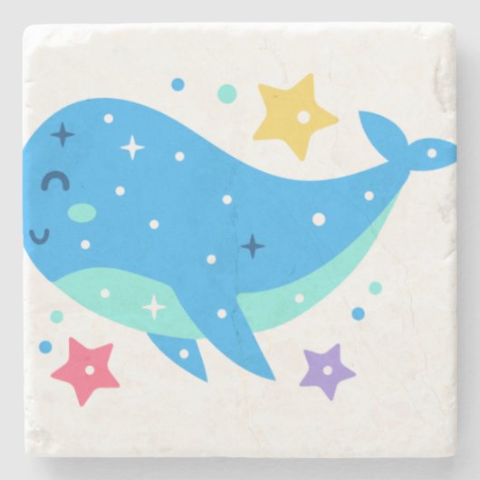 Dessous-de-verre En Pierre Baleine (Devant)