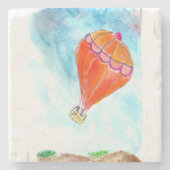 Dessous-de-verre En Pierre Ballon à air chaud (Devant)