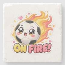 Ballon de foot "En feu"