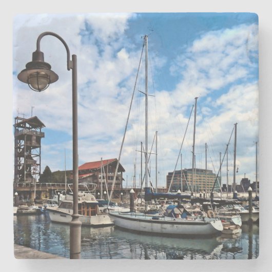 Dessous-de-verre En Pierre Baltimore MD - Marina près de Fells Point (Devant)