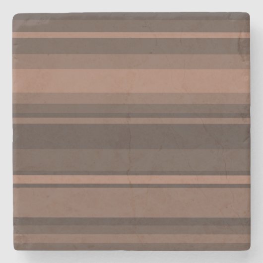 Dessous-de-verre En Pierre Bandes de chocolat (Devant)