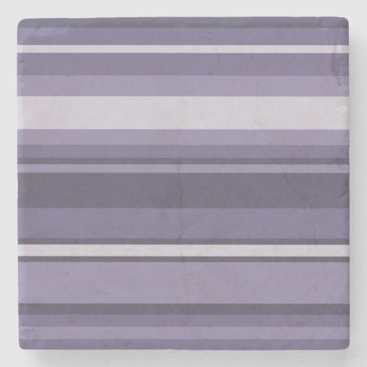 Dessous-de-verre En Pierre Bandes de cuir violet (Devant)