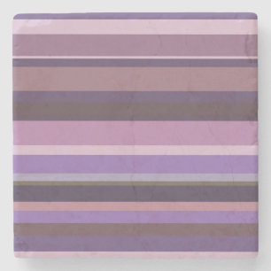 Dessous-de-verre En Pierre Bandes horizontales mauves