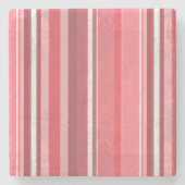 Dessous-de-verre En Pierre Bandes roses (Devant)