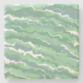 Dessous-de-verre En Pierre Bandes vertes (Devant)