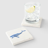 Dessous-de-verre En Pierre Bar Harbour Maine Whale (Côté)