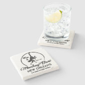 Dessous-de-verre En Pierre Barreau de la Nouvelle-Orléans (Côté)