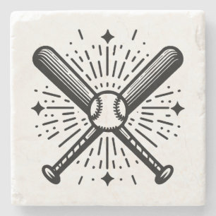 Dessous-de-verre En Pierre baseball vintage