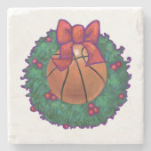 Dessous-de-verre En Pierre Basket-ball (Devant)