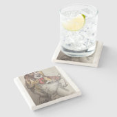 Dessous-de-verre En Pierre Bassie's Fork (Côté)