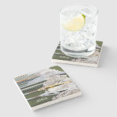 Dessous-de-verre En Pierre Bâtons de crosse à aquarelle (Côté)