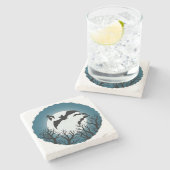 Dessous-de-verre En Pierre Bats and Trees Against the Moon (Côté)